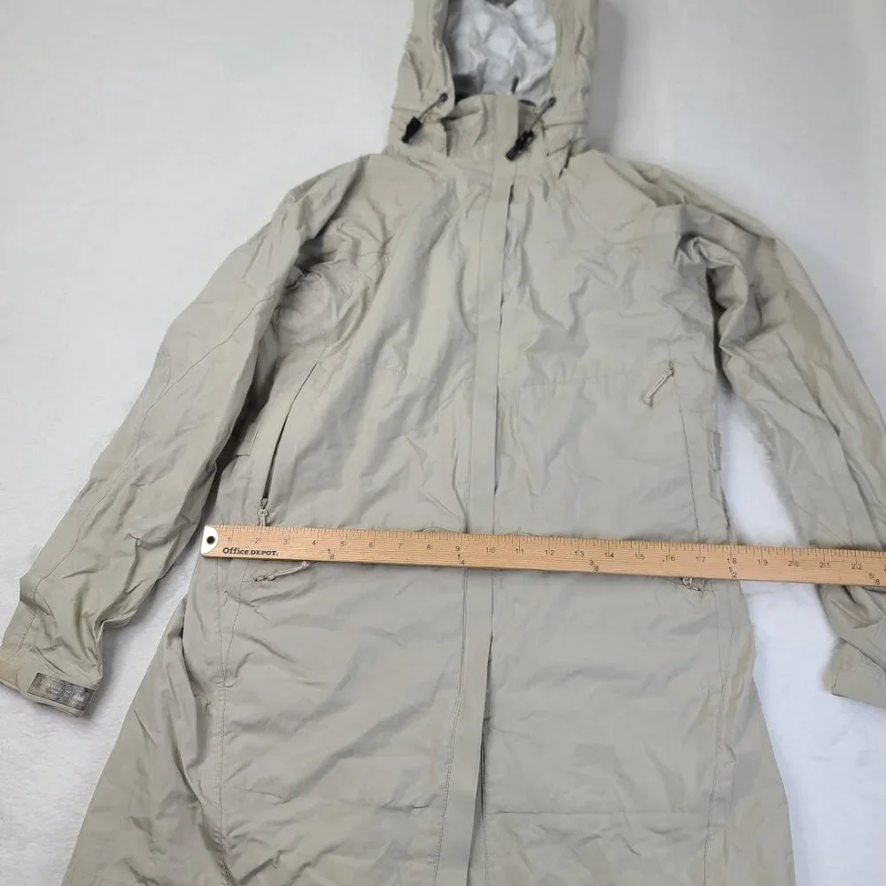 REI Women's Slate‎ Gray Hooded Outdoor Mountain Rain Park Jacket Size S
